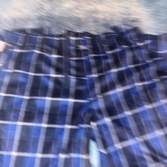 Men’s Izod Blue and Black Plaid Lounge Pants - Picture 6 of 6
